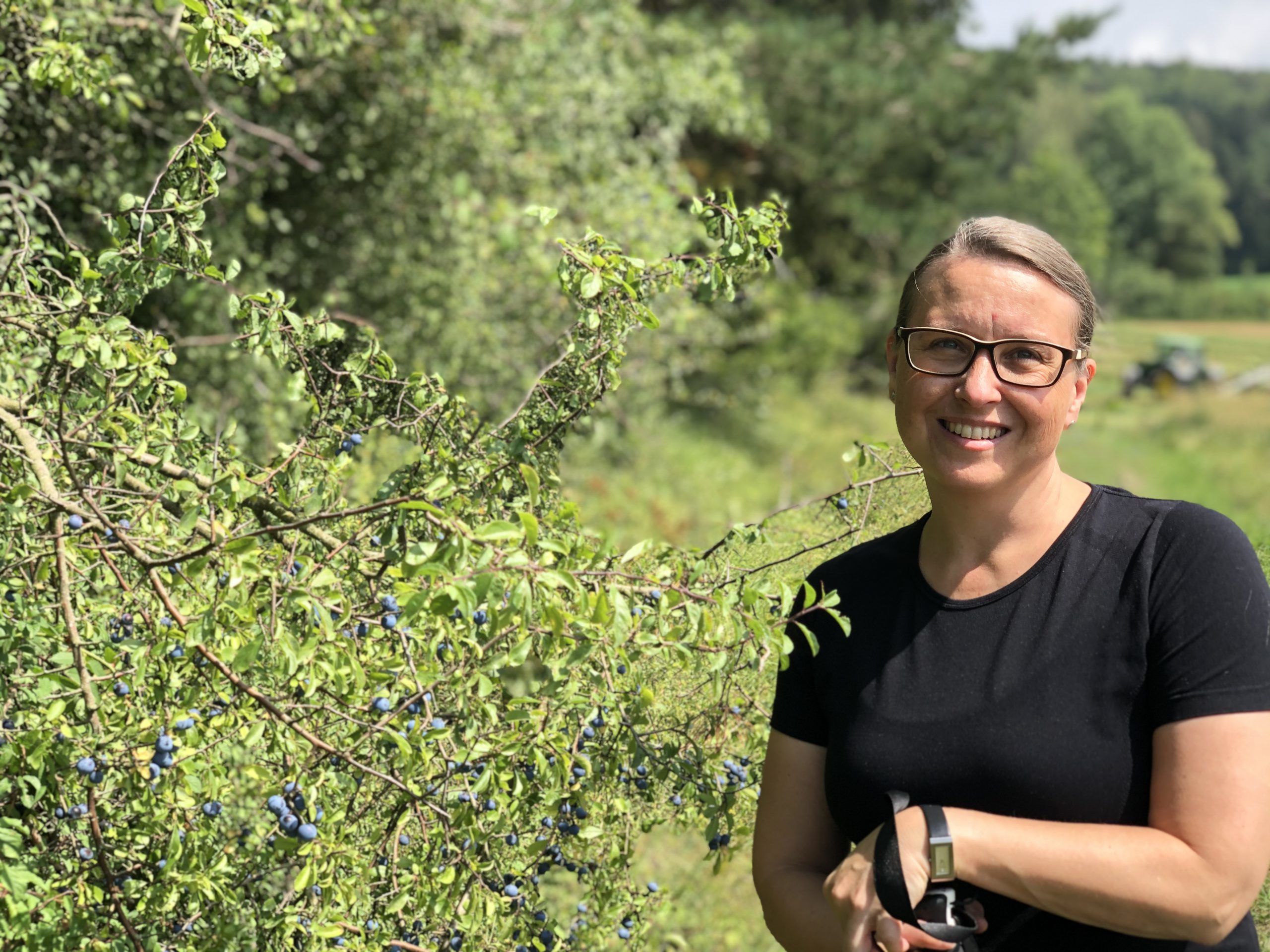 Susanne Hierl bei Wandern in Hilzhofen