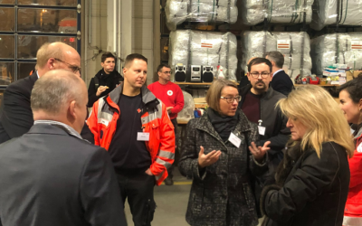 Besuch im Logistikzentrum des DRK