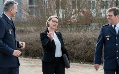 Besuch bei der Bereitschaftspolizei