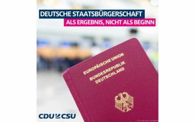 Ampel verschenkt Staatsbürgerschaft