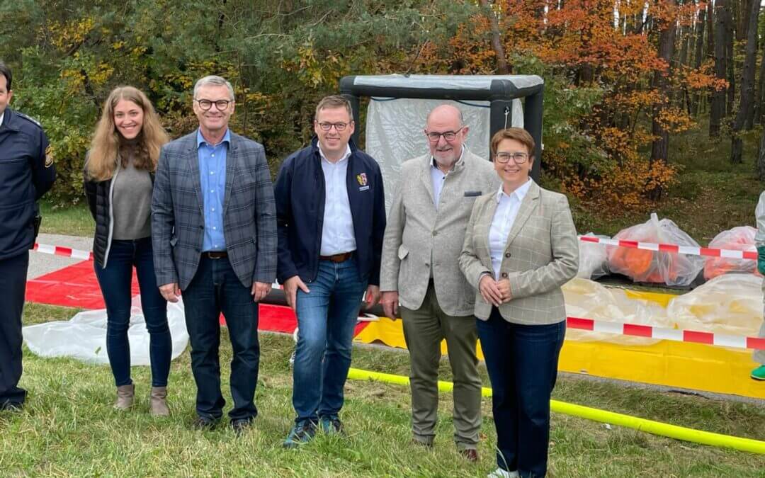 Katastrophenschutzübung der Hilfeleistungsorganisationen im Landkreis Neumarkt