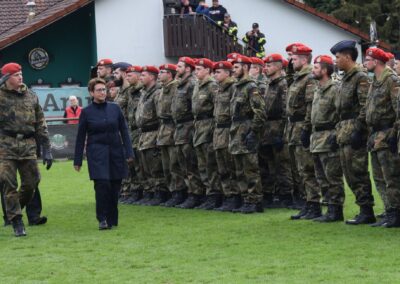 Feierliches Gelöbnis der Rekruten des LogBat 472 in Ammerthal