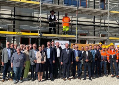 Richtfest des Erweiterungsbaus des Willibald-Gluck-Gymnasiums